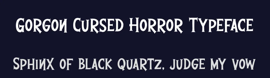 Gorgon Cursed Horror Typeface by Gracetypestudio — Display Font — thumbnail 2