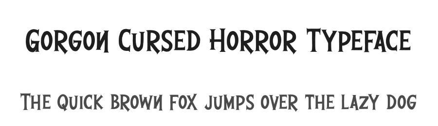 Gorgon Cursed Horror Typeface by Gracetypestudio — Display Font