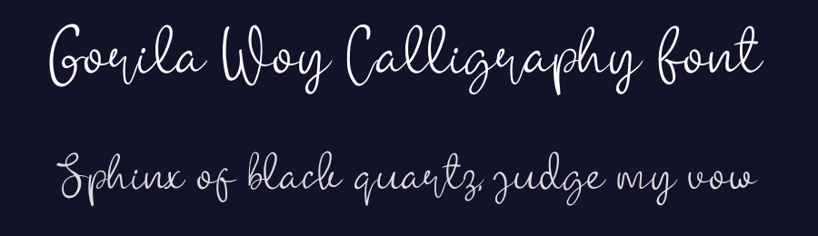 Gorila Woy Calligraphy Font by andikastudio — Script Handwritten Font — thumbnail 2