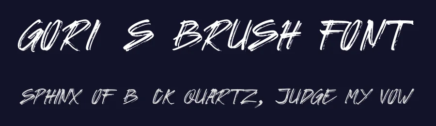 Gorilas Brush Font by DLetters Std — Script Handwritten Font — thumbnail 2