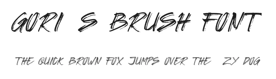 Gorilas Brush Font by DLetters Std โ Script Handwritten Font