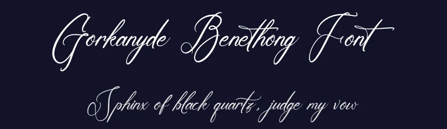 Gorkanyde Benethong Font by letterenastudios — Script Handwritten Font — thumbnail 2