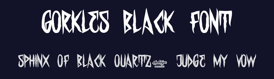 Gorkles Black Font by noahtype — Blackletter Font — thumbnail 2