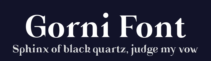 Gorni Font by MaGo — Serif Font — thumbnail 2