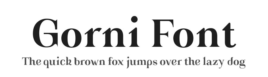 Gorni Font by MaGo — Serif Font