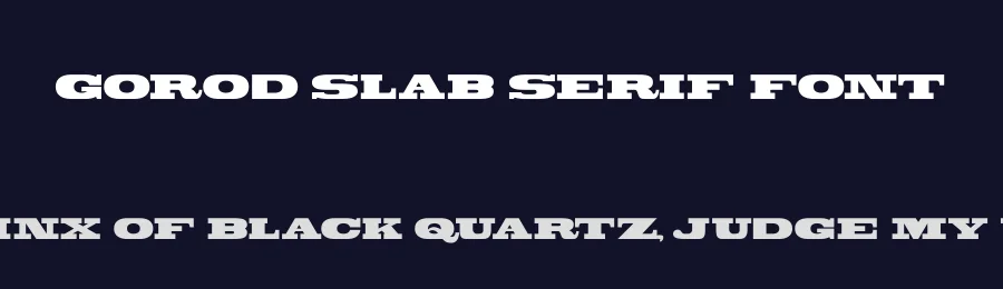 Gorod Slab Serif Font by Ilya Zakharov — Slab Serif Font — thumbnail 2