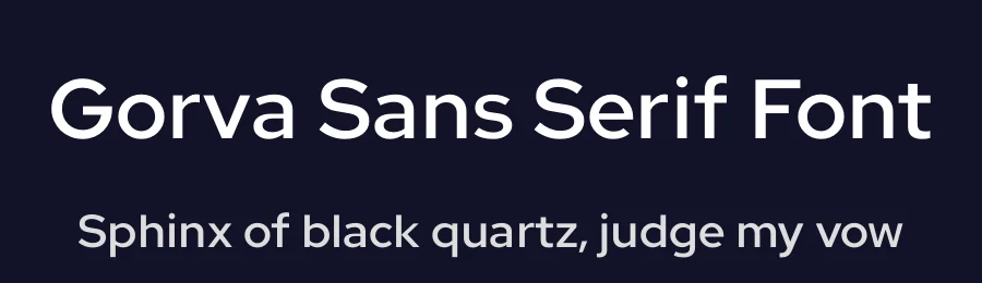 Gorva Sans Serif Font by Dasukreation — Sans Serif Font — thumbnail 2