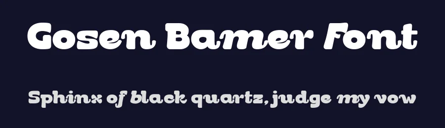 Gosen Bamer Font by TypeClassHeroes — Decorative Font — thumbnail 2