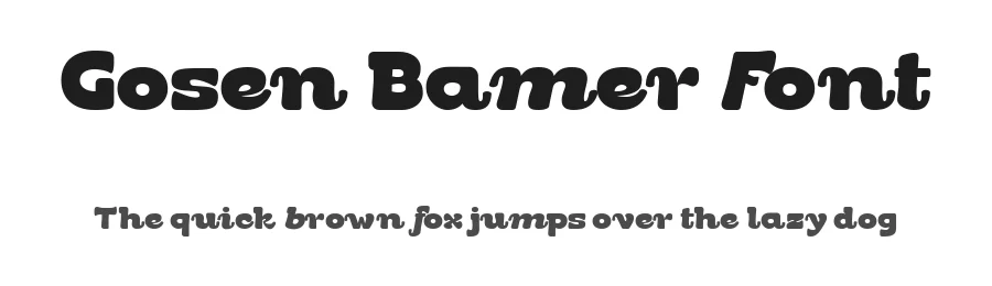 Gosen Bamer Font by TypeClassHeroes — Decorative Font