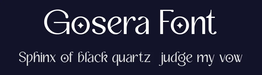 Gosera Font by Fontliner — Display Font — thumbnail 2