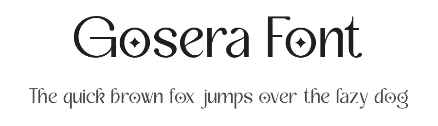 Gosera Font by Fontliner — Display Font
