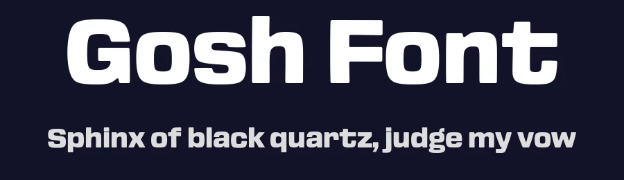Gosh Font by Very Cool Studio — Sans Serif Font — thumbnail 2