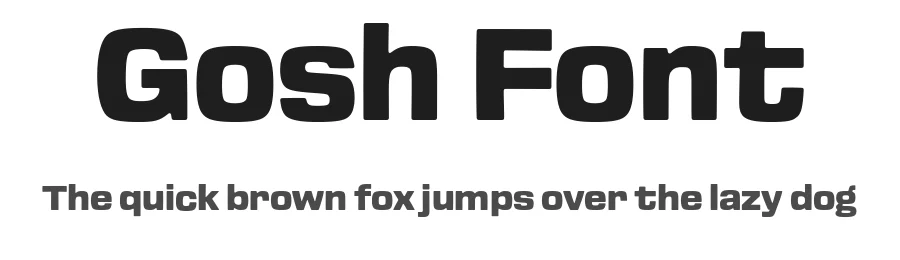 Gosh Font by Very Cool Studio — Sans Serif Font