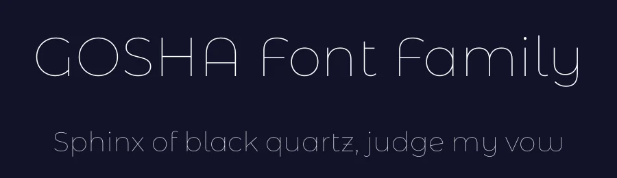 GOSHA Font Family by Kijiji Hub — Sans Serif Font — thumbnail 2