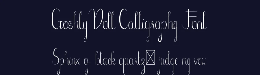 Goshty Doll Calligraphy Font by edricstudio — Script Handwritten Font — thumbnail 2