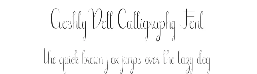 Goshty Doll Calligraphy Font by edricstudio — Script Handwritten Font