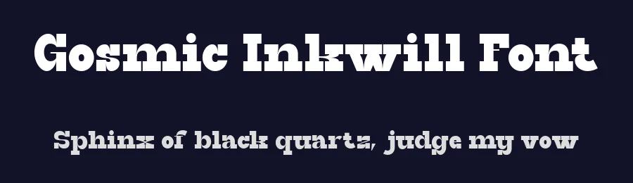 Gosmic Inkwill Font by Muksalcreative — Slab Serif Font — thumbnail 2