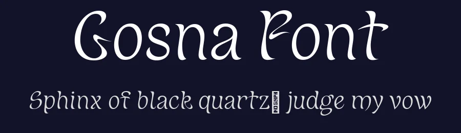 Gosna Font by Quicknap — Display Font — thumbnail 2