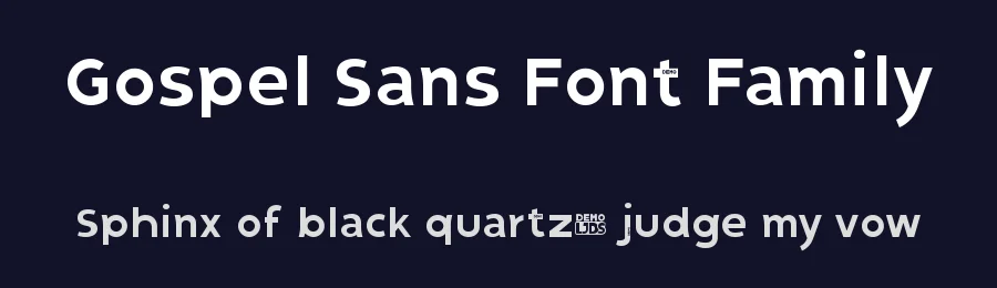 Gospel Sans Font Family by LJ-Design Studios — Sans Serif Font — thumbnail 2