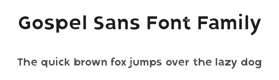 Gospel Sans Font Family by LJ-Design Studios — Sans Serif Font