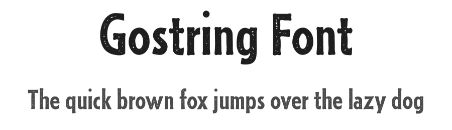 Gostring Font by metafontsy — Sans Serif Font