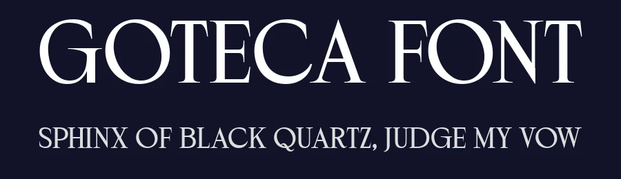 Goteca Font by Hole Hope Design — Serif Font — thumbnail 2