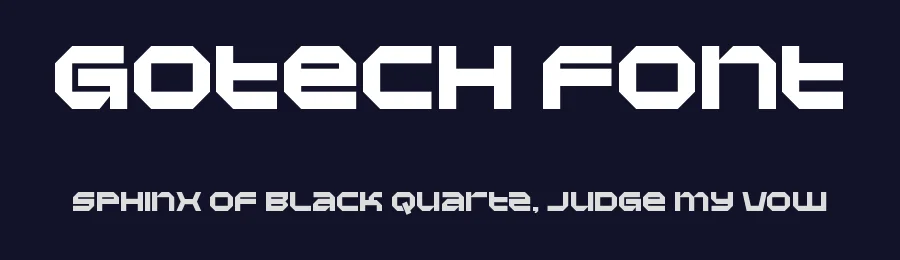 Gotech Font by MasyafiStudio — Display Font — thumbnail 2