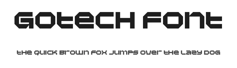Gotech Font by MasyafiStudio — Display Font
