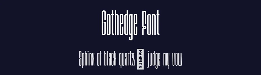 Gothedge Font by Aiyari Studio — Sans Serif Font — thumbnail 2