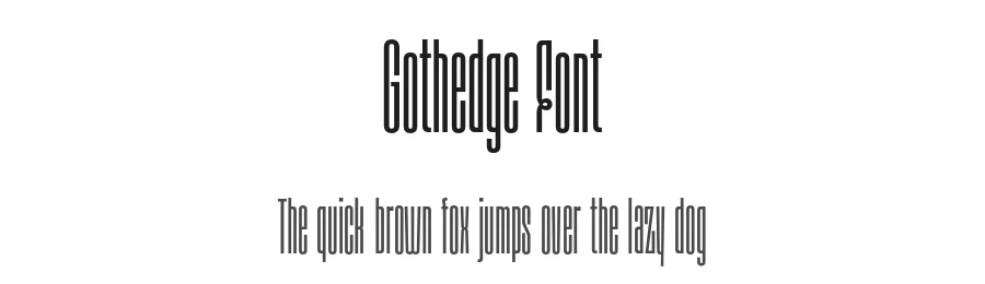 Gothedge Font by Aiyari Studio — Sans Serif Font