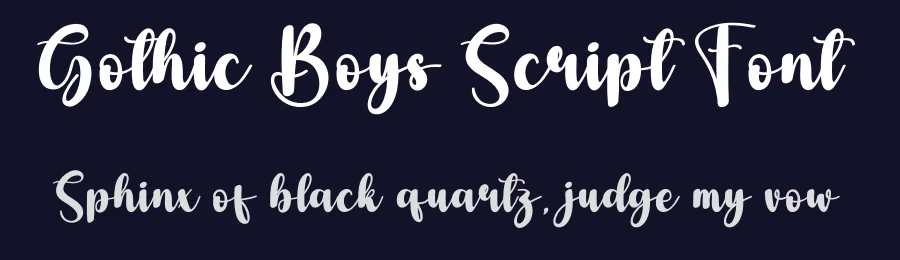 Gothic Boys Script Font by andikastudio — Script Handwritten Font — thumbnail 2