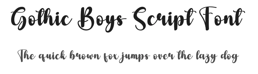 Gothic Boys Script Font by andikastudio — Script Handwritten Font