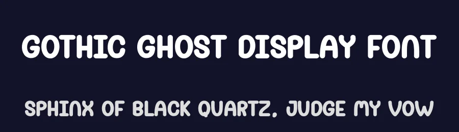 Gothic Ghost Display Font by andikastudio — Display Font — thumbnail 2
