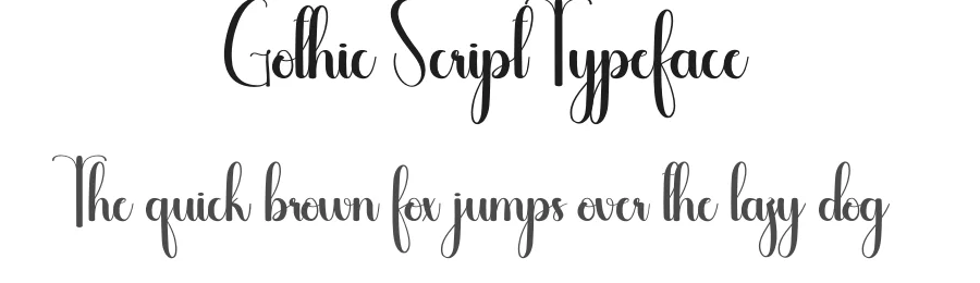 Gothic Script Typeface by andikastudio — Script Handwritten Font