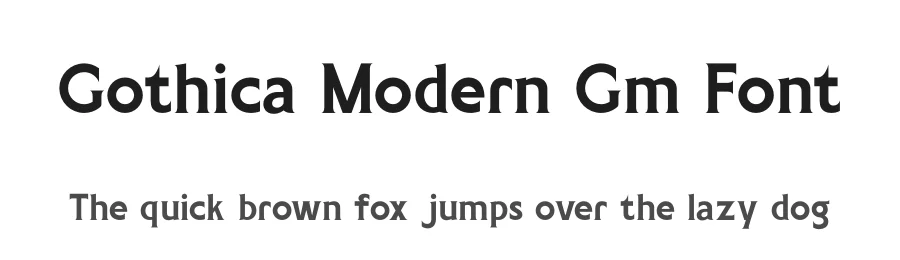 Gothica Modern Gm Font by Zafiratype — Serif Font