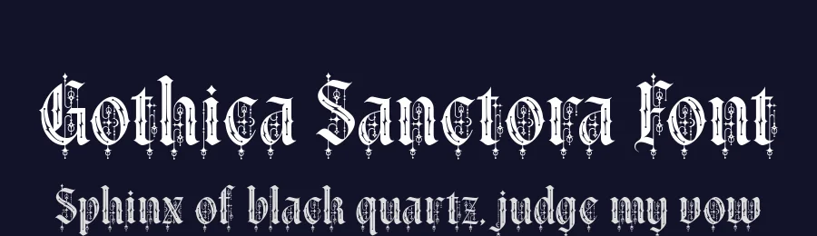 Gothica Sanctora Font by alit design — Display Font — thumbnail 2