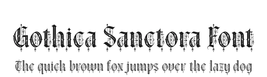Gothica Sanctora Font by alit design — Display Font