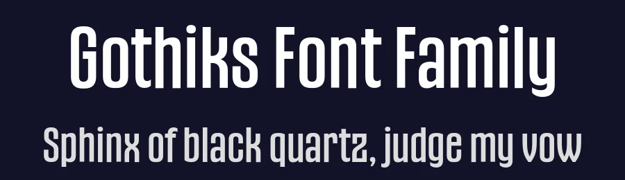 Gothiks Font Family by Blackletra — Sans Serif Font — thumbnail 2