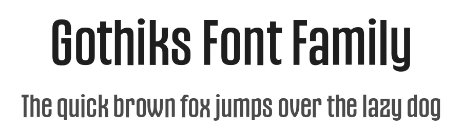 Gothiks Font Family by Blackletra — Sans Serif Font