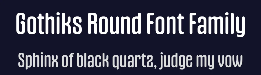 Gothiks Round Font Family by Blackletra — Sans Serif Font — thumbnail 2