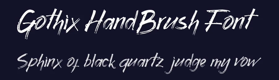Gothix HandBrush Font by Dm Studio — Script Handwritten Font — thumbnail 2