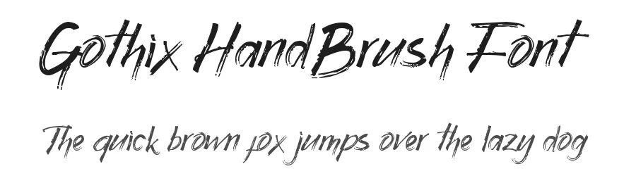 Gothix HandBrush Font by Dm Studio — Script Handwritten Font