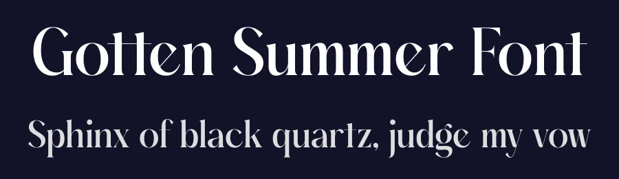 Gotten Summer Font by timelesstype.co — Display Font — thumbnail 2