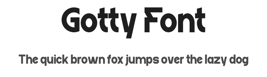 Gotty Font by Marvadesign — Sans Serif Font