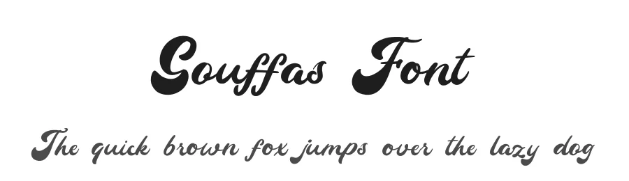 Gouffas Font by Dhabee — Script Handwritten Font