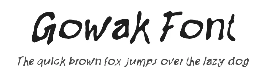 Gowak Font by enxyclo β Script Handwritten Font