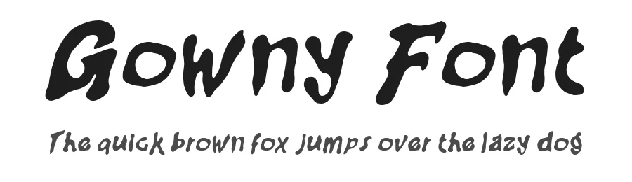 Gowny Font by enxyclo — Script Handwritten Font