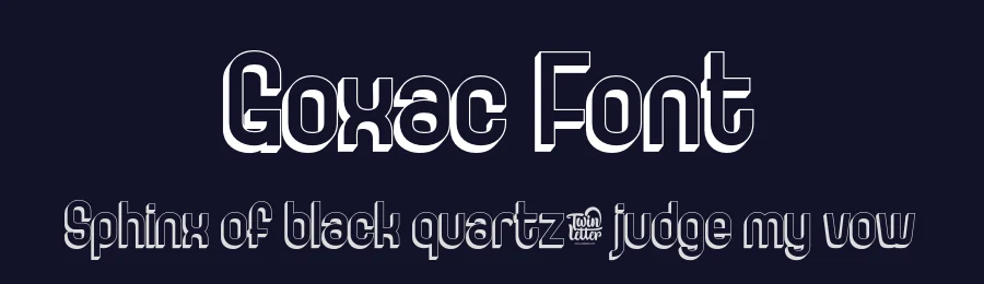 Goxac Font by twinletter — Display Font — thumbnail 2