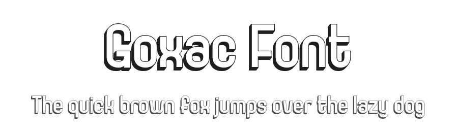 Goxac Font by twinletter — Display Font