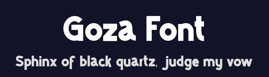 Goza Font by Display Studio — Display Font — thumbnail 2